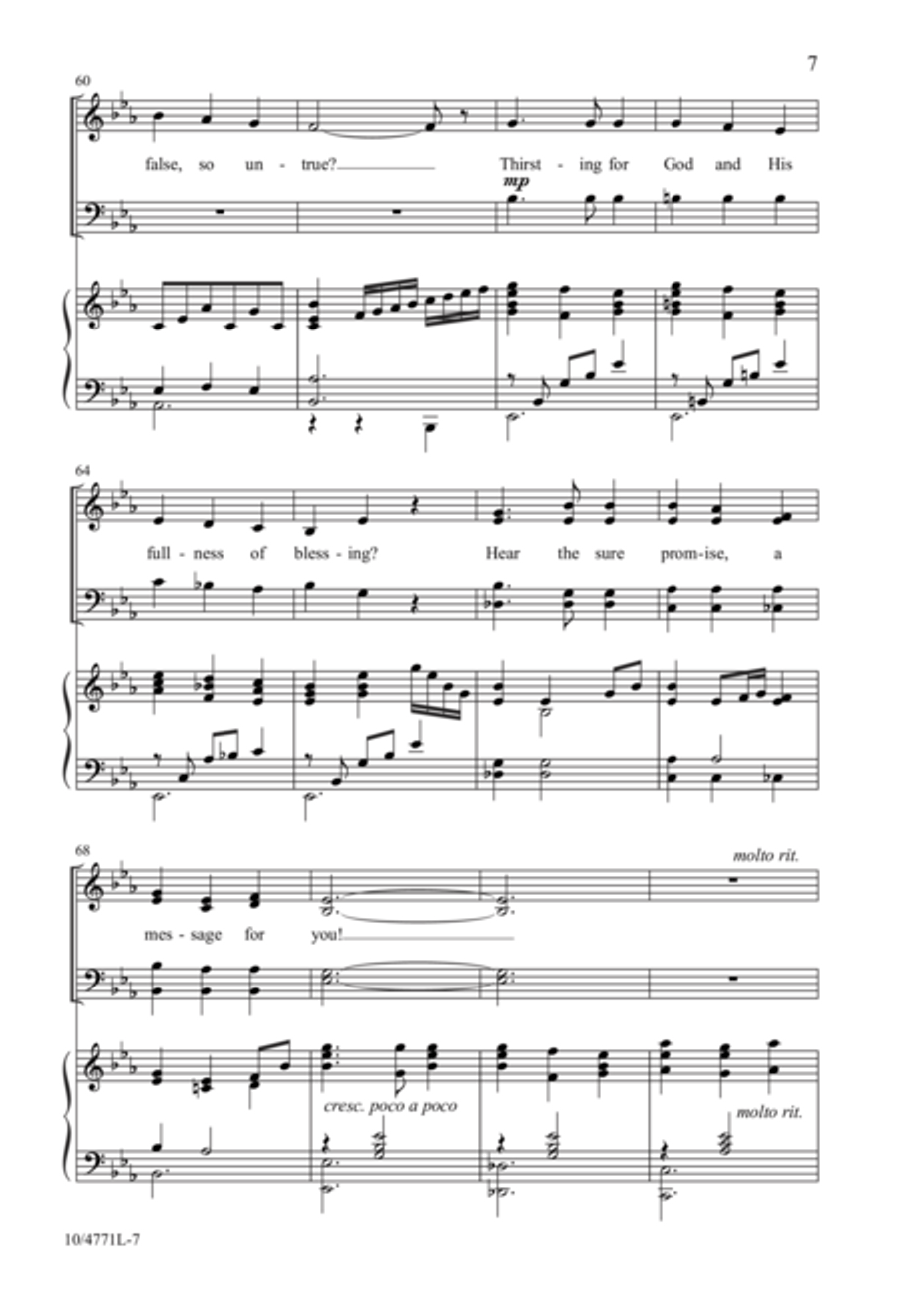 Come, Every One Who Is Thirsty 4-Part scores gallery preview page 7