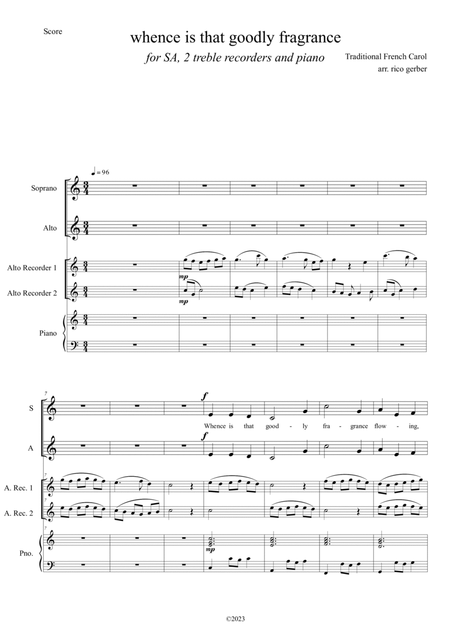 Whence is that goodly fragrance SA scores gallery preview page 1