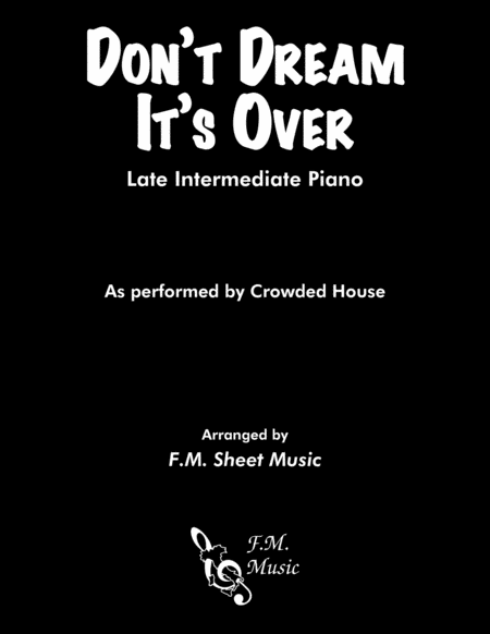 Don't Dream It's Over (Late Intermediate Piano) image number null