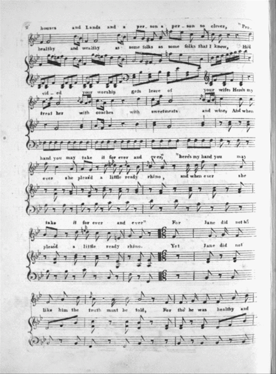 Little Jane of the Mill. A Favorite Song Voice scores gallery preview page 2