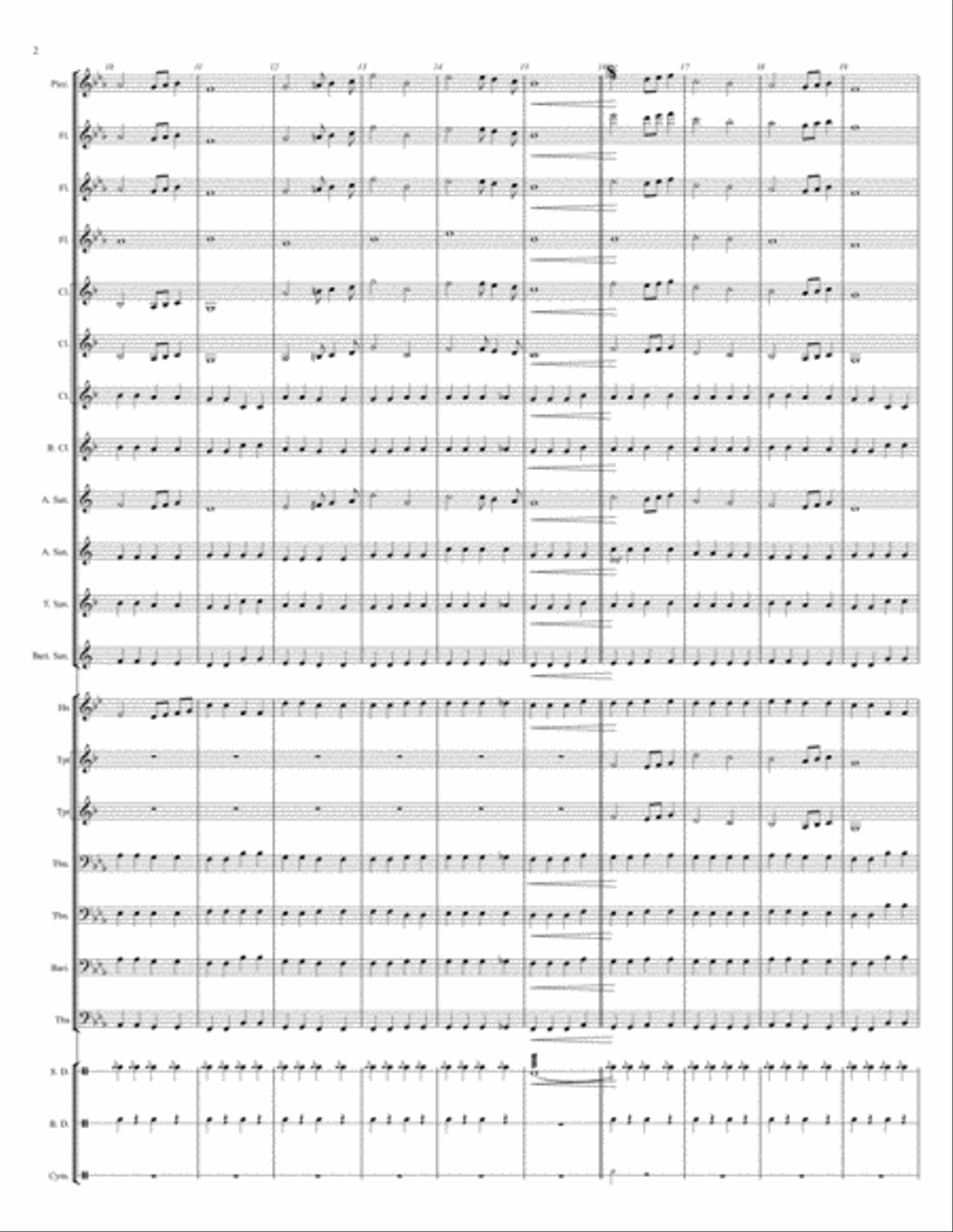Pomp and Circumstance - Elgar arr. Hodges Concert Band scores gallery preview page 2