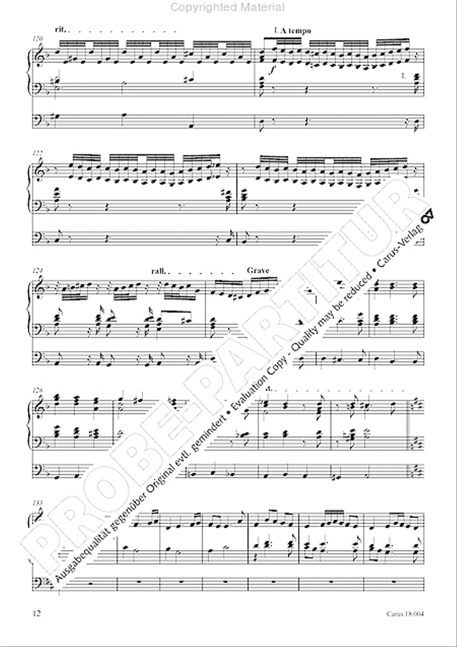 Chaconne Organ scores gallery preview page 14
