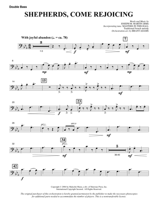 Shepherds, Come Rejoicing (from Voices Of Christmas) - Double Bass