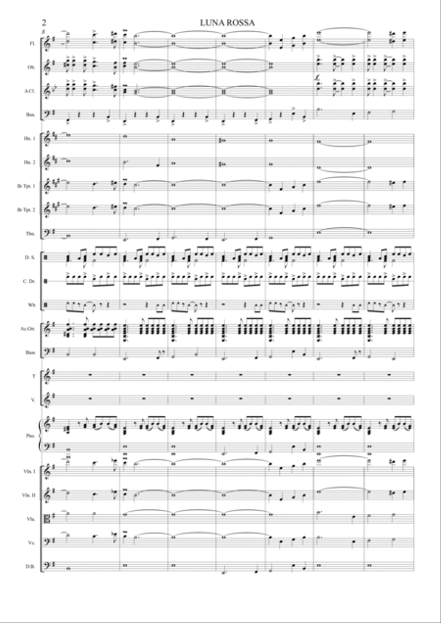 Luna Rossa Full Orchestra scores gallery preview page 3