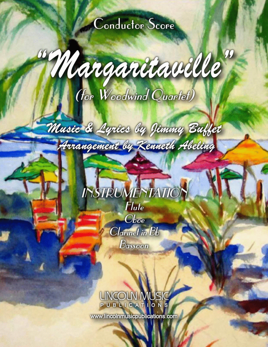 Margaritaville Woodwind Quartet scores gallery preview page 1