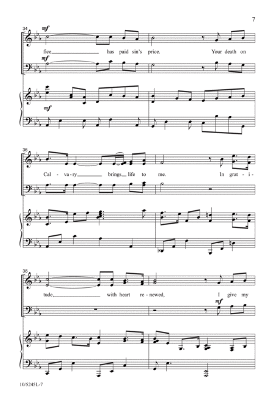 I Will Follow You 4-Part scores gallery preview page 7