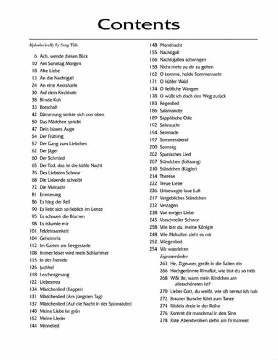 Johannes Brahms: 75 Songs High Voice scores gallery preview page 3