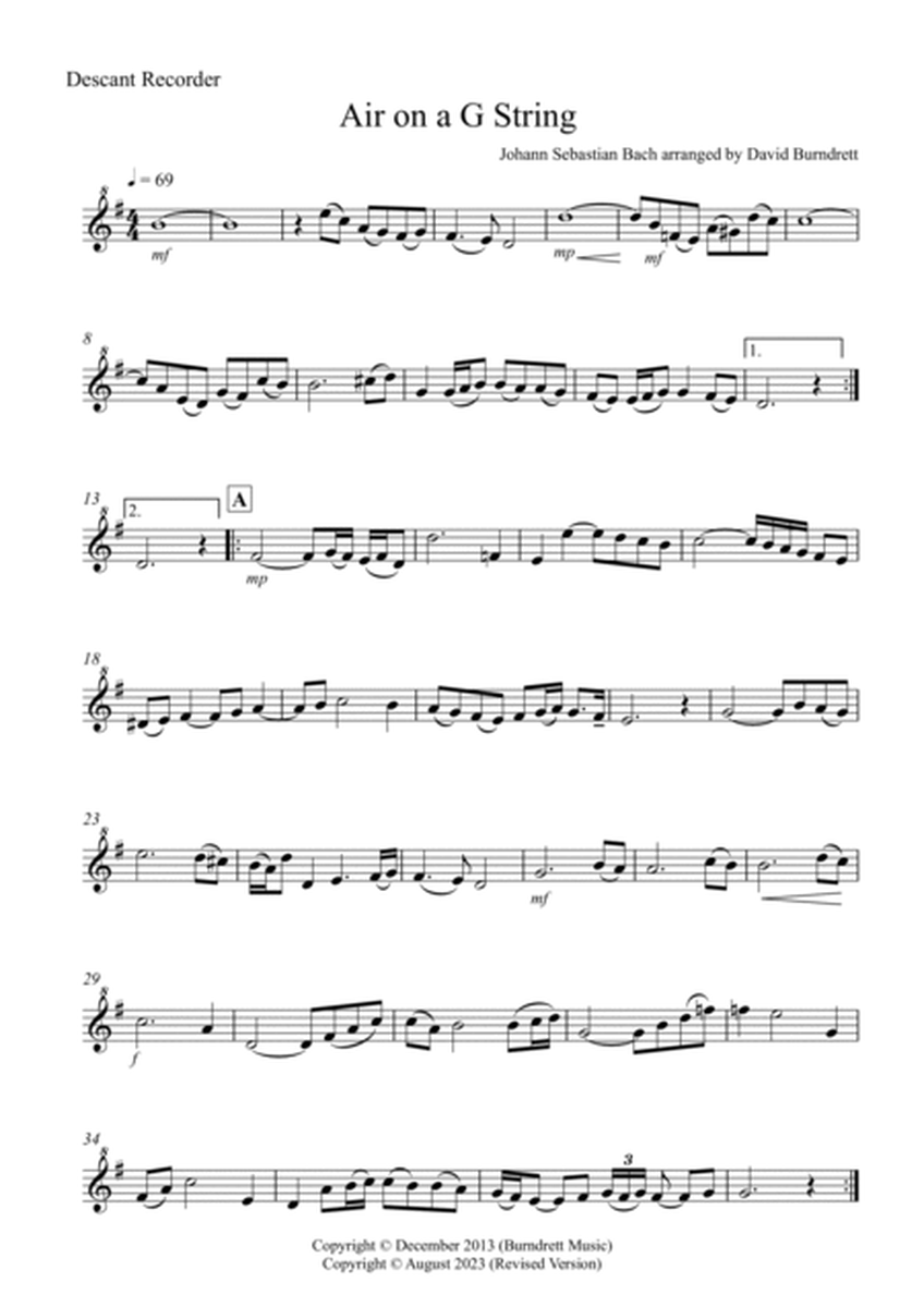 Air on a G String for Recorder Trio image number null