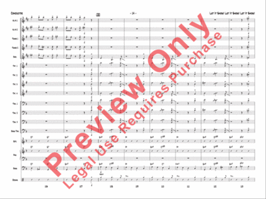 Let It Snow! Let It Snow! Let It Snow! Jazz Ensemble scores gallery preview page 17