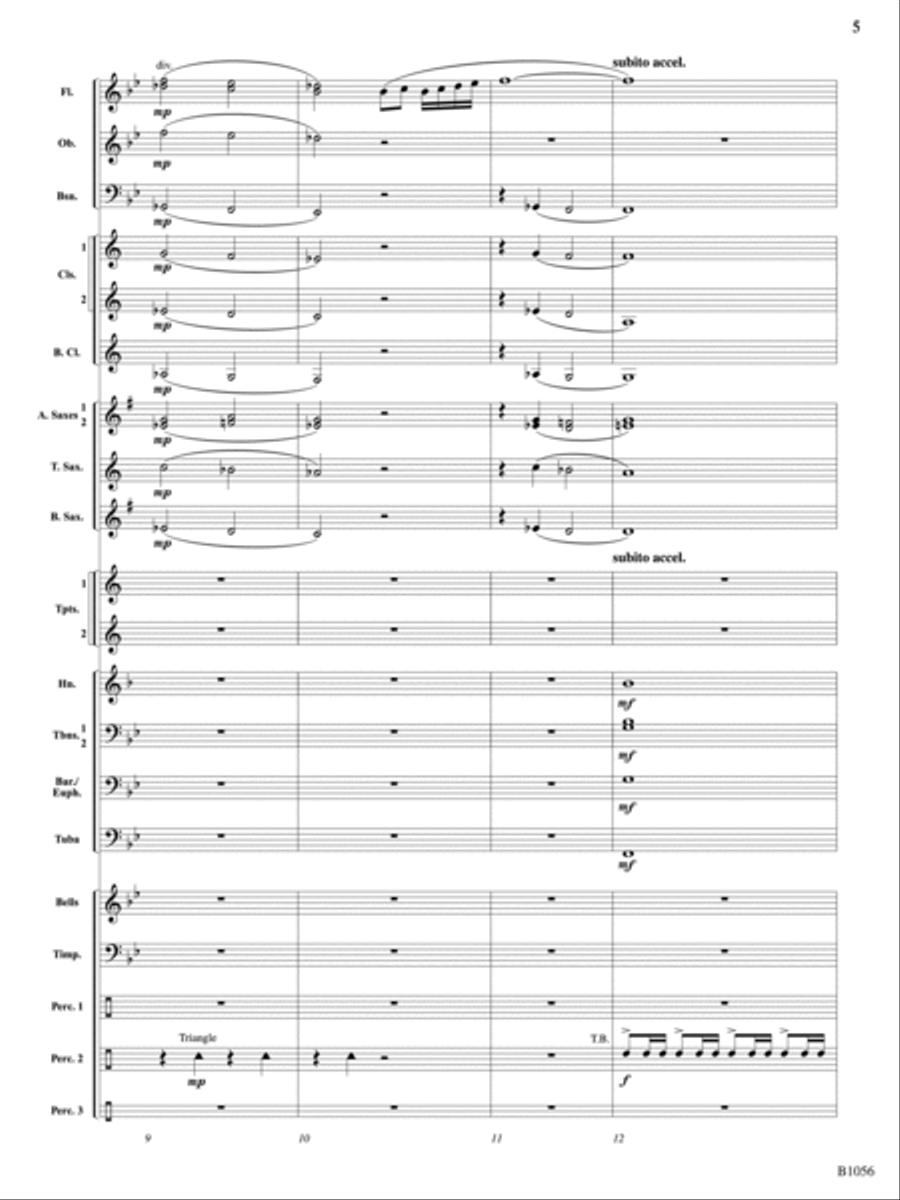 Festival on the Rivers: Score Concert Band scores gallery preview page 5