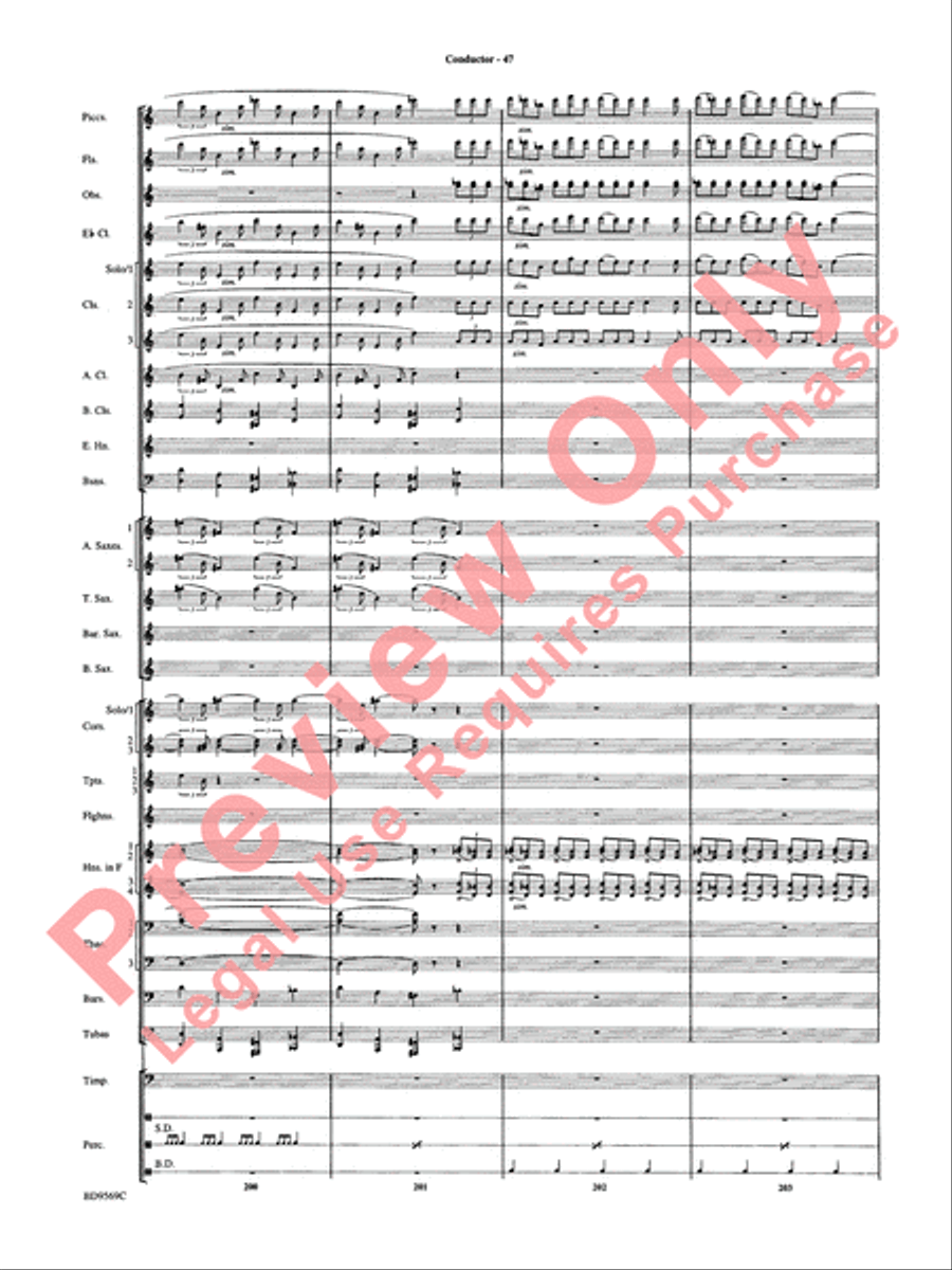 Jericho Concert Band scores gallery preview page 52