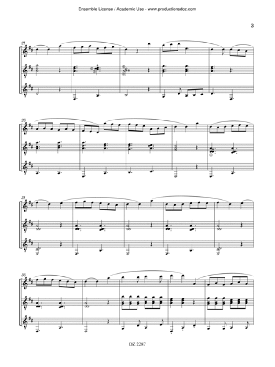 Canarios Classical Guitar scores gallery preview page 3
