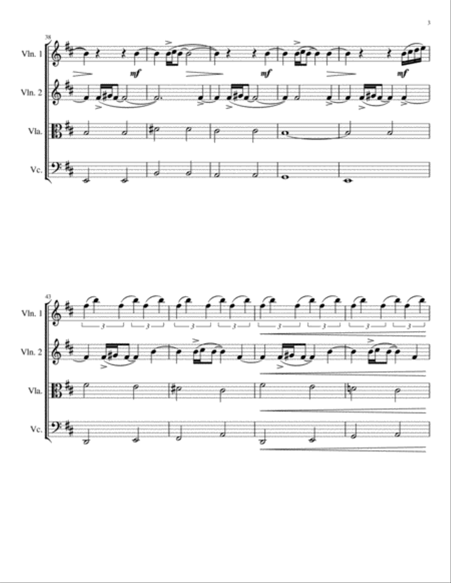 Reflections String Quartet scores gallery preview page 4