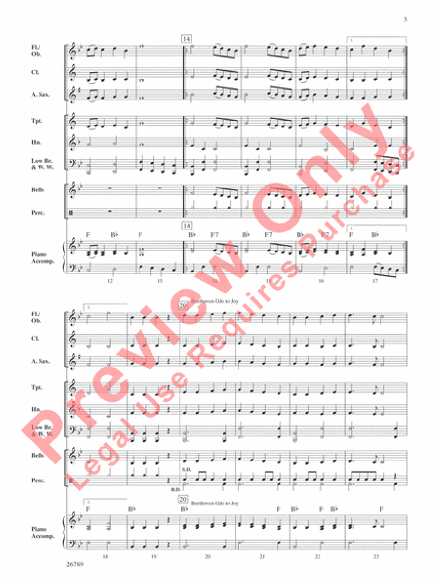 The Big Three Concert Band scores gallery preview page 4