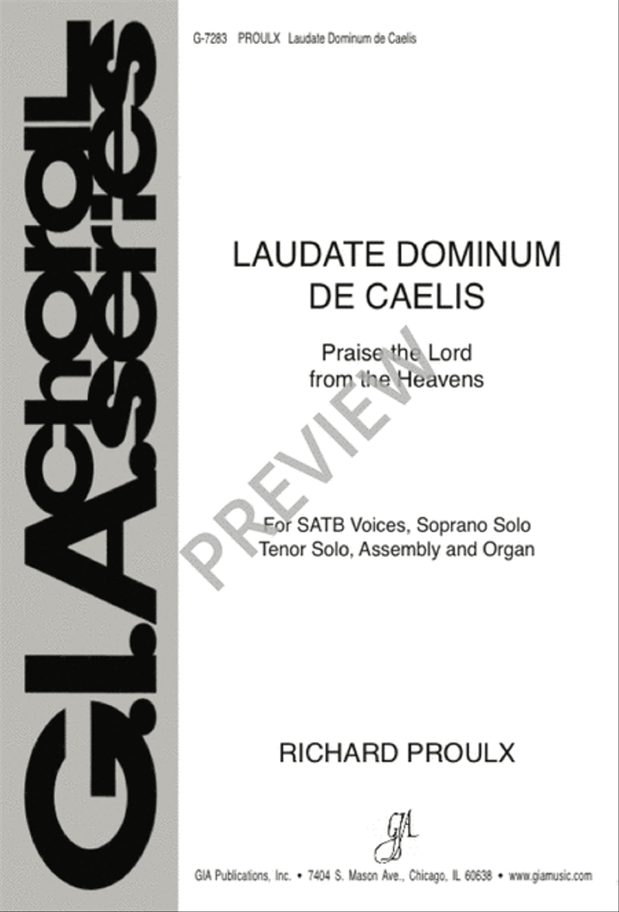 Laudate Dominum de caelis 4-Part scores gallery preview page 1