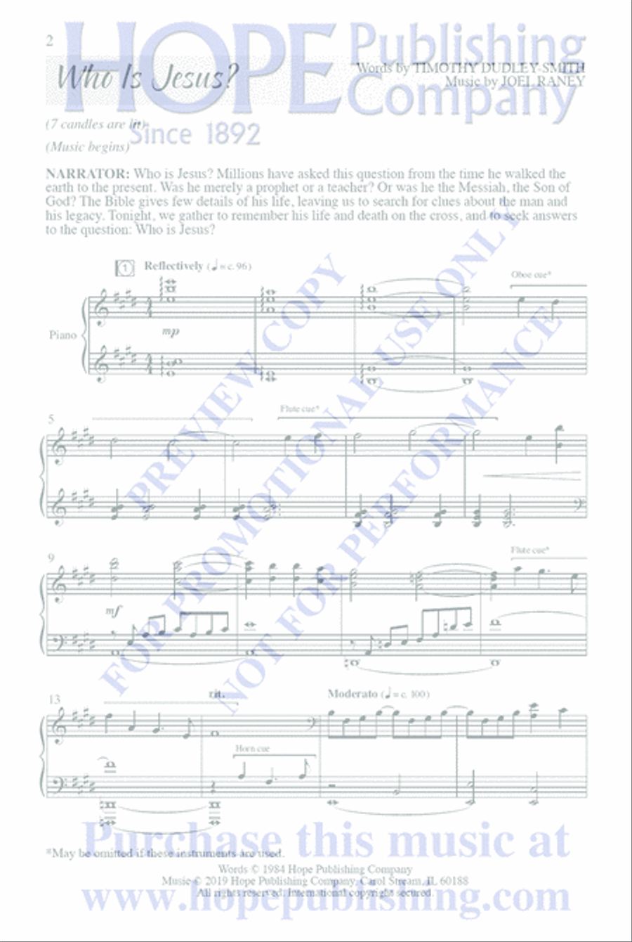 Who Is Jesus? 4-Part scores gallery preview page 6