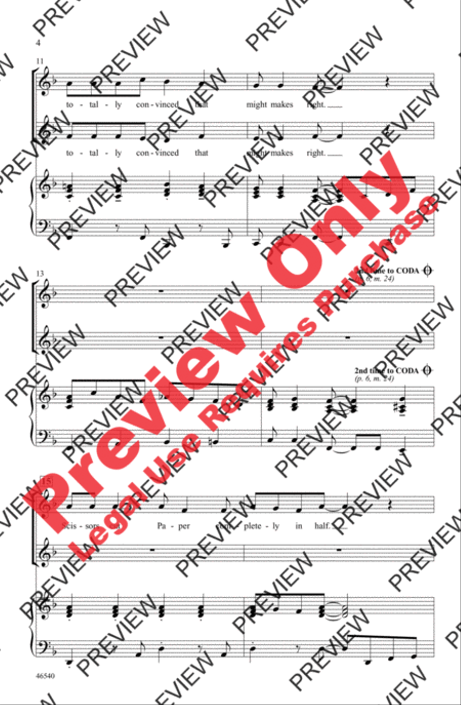Rock, Paper, Scissors 2-Part scores gallery preview page 4