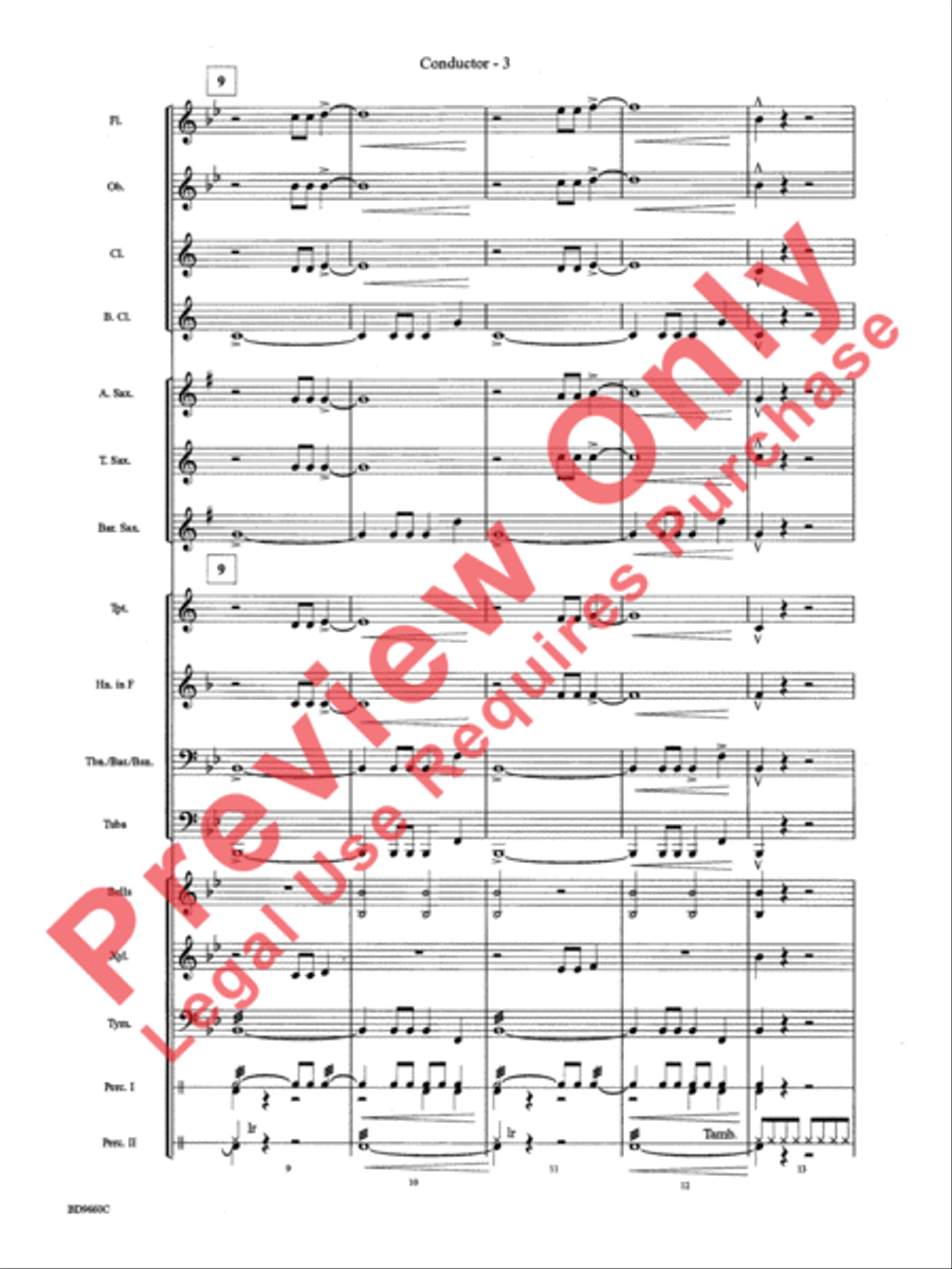 Declaration and Dance Concert Band scores gallery preview page 5