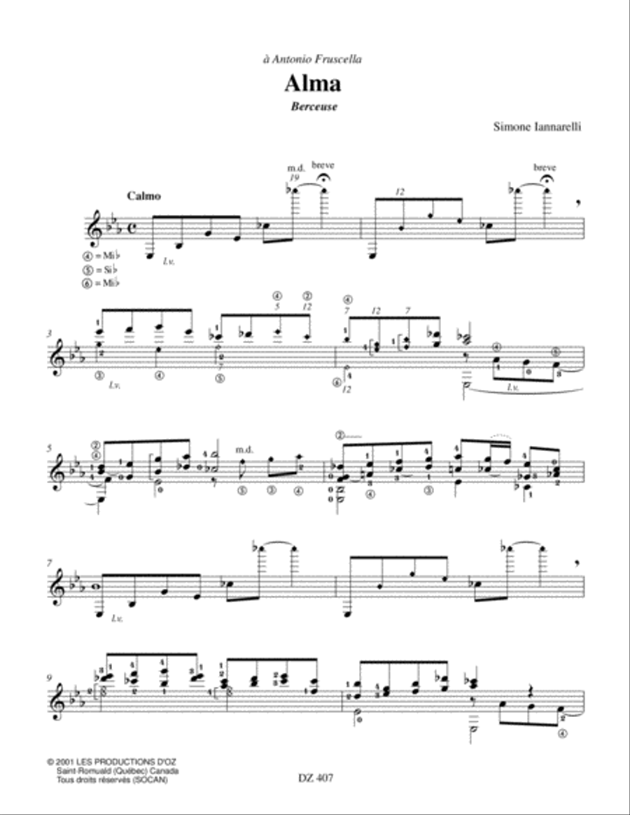 Alma Classical Guitar scores gallery preview page 2