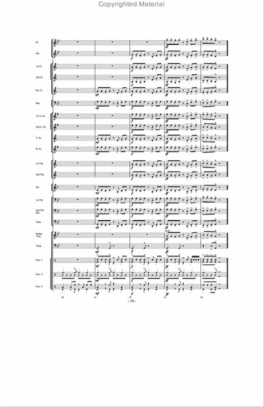 And Then There Were Drums Concert Band scores gallery preview page 18