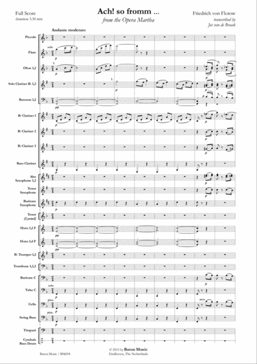 Ach! so fromm... Ach! so fromm... Concert Band scores gallery preview page 2