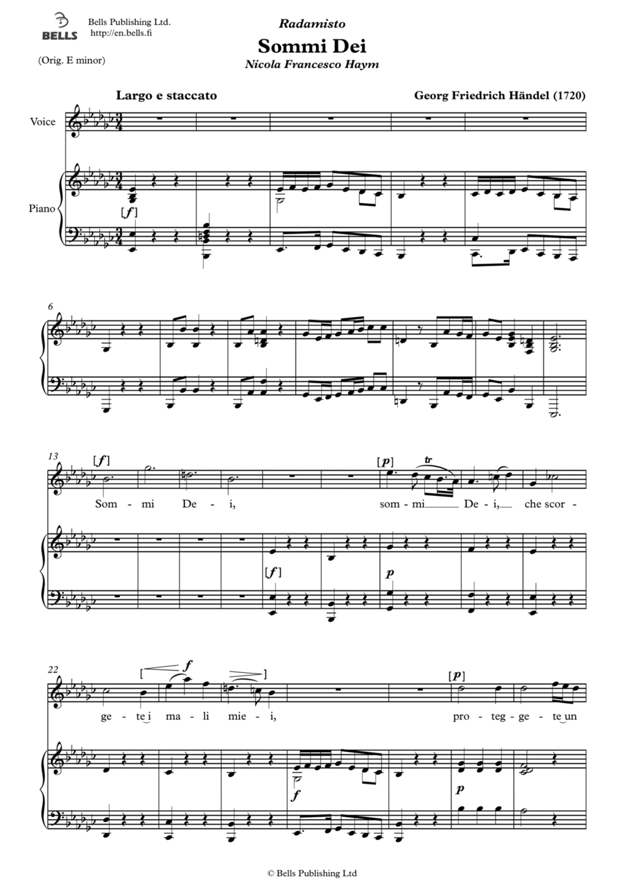 Sommi Dei Sommi Dei Voice Solo scores gallery preview page 1
