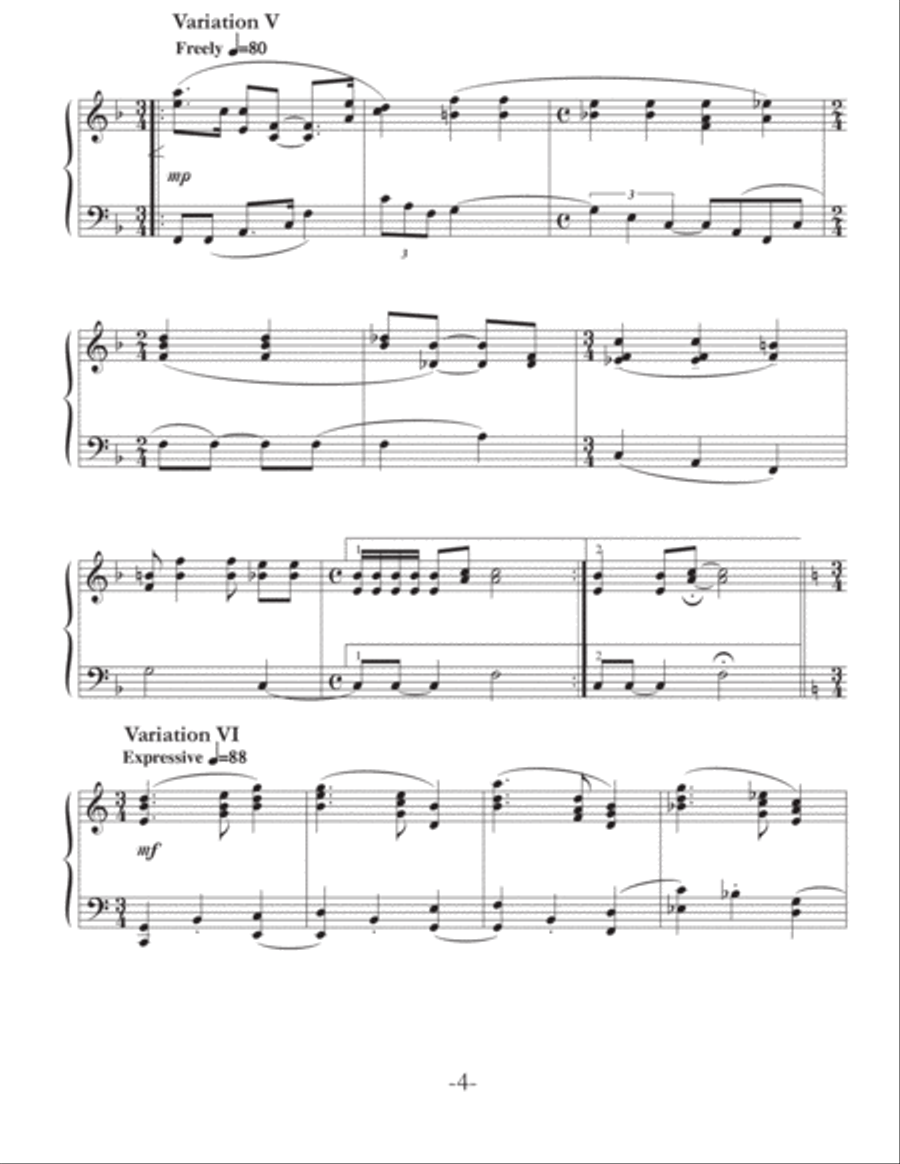 Nursery Variations Nursery Variations Small Ensemble scores gallery preview page 5