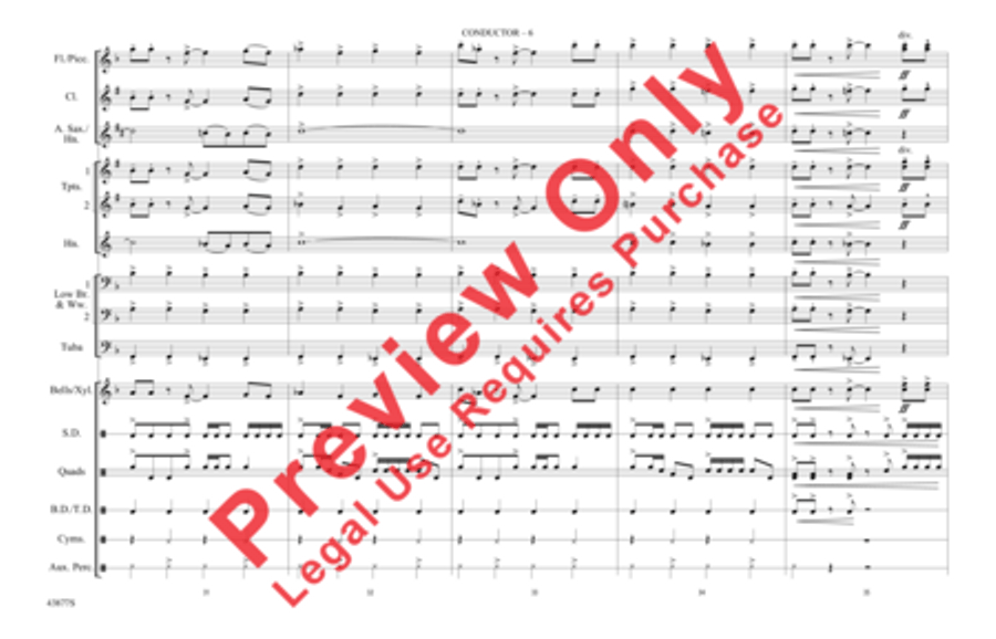 Hello, I Love You Marching Band scores gallery preview page 7