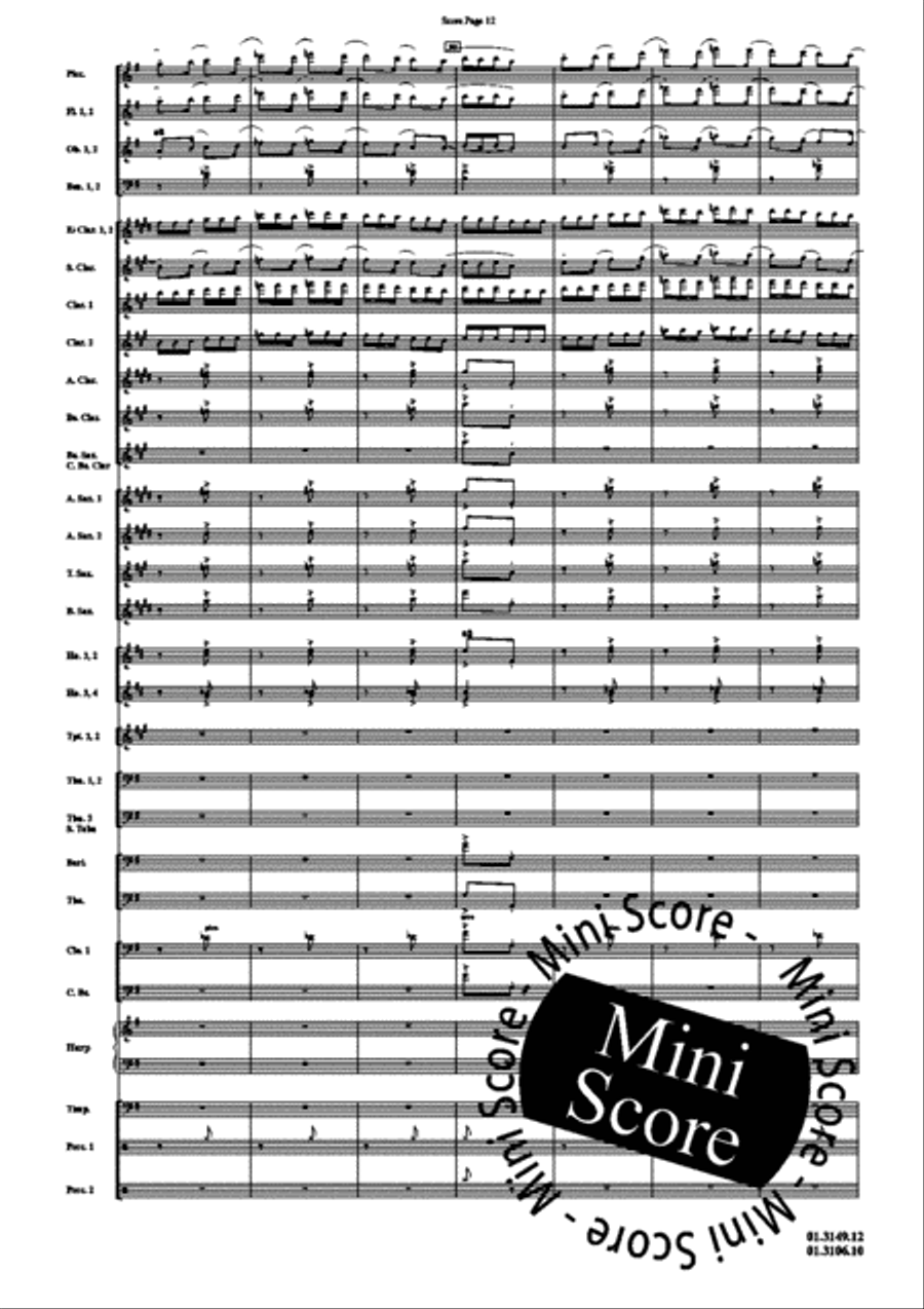 Scheherazade Concert Band scores gallery preview page 184