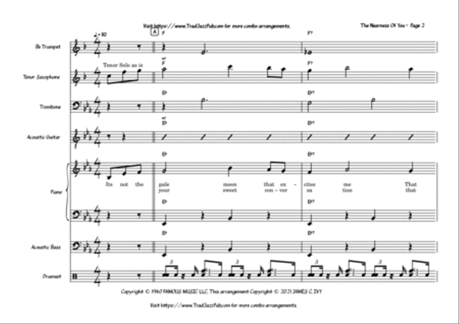 The Nearness Of You Large Ensemble scores gallery preview page 2