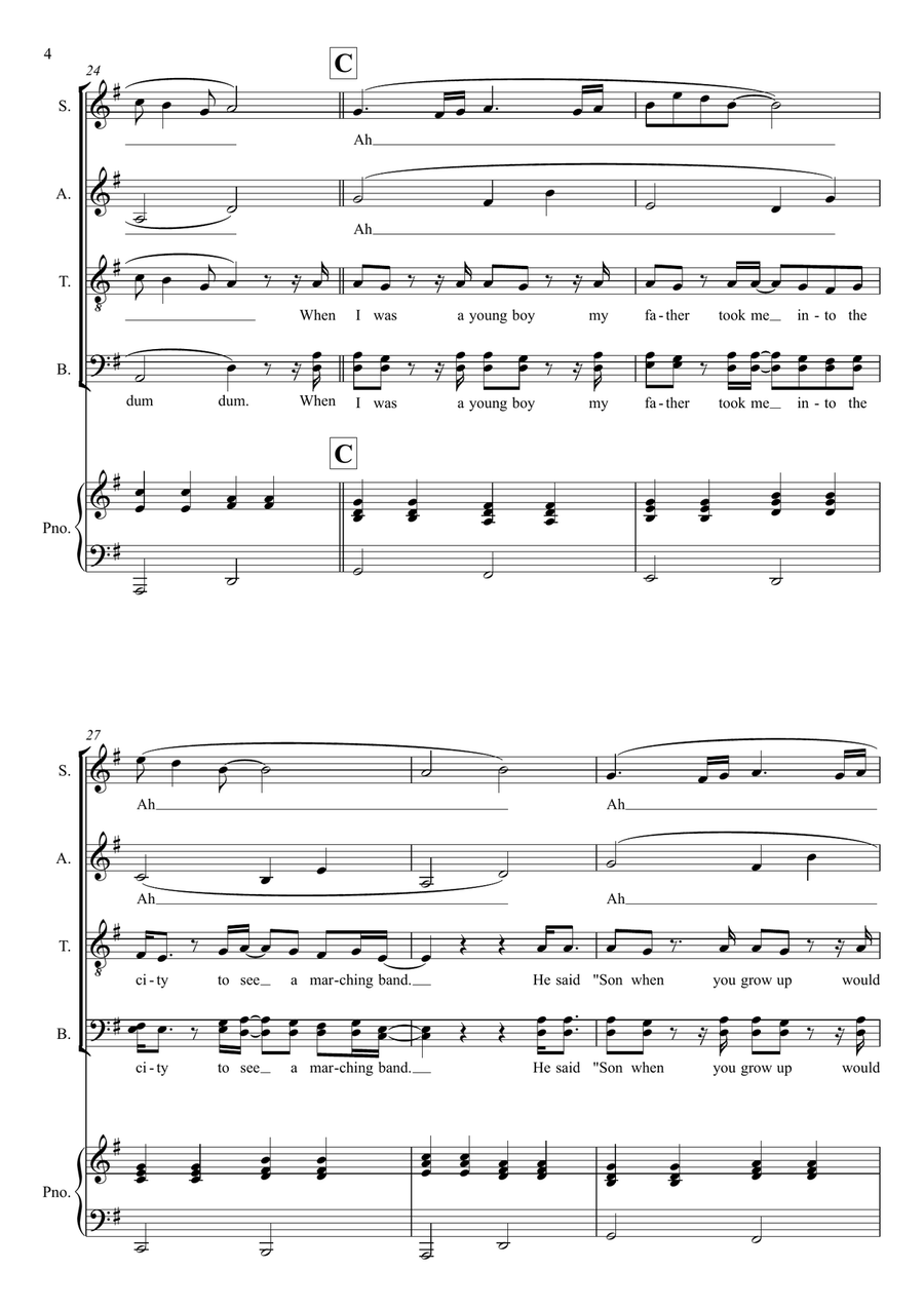 Welcome To The Black Parade Divisi scores gallery preview page 4