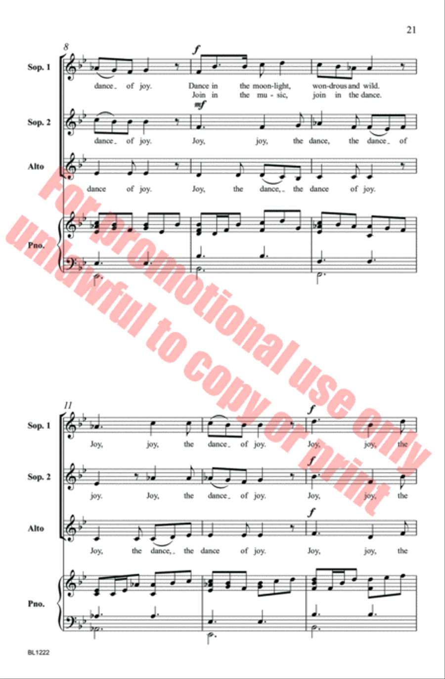 Hope, Peace, Joy: A Trilogy Choir scores gallery preview page 21