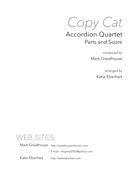 Copy Cat -- Accordion Quartet image number null