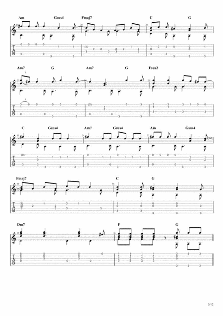 There Is A Light That Never Goes Out Electric Guitar scores gallery preview page 3