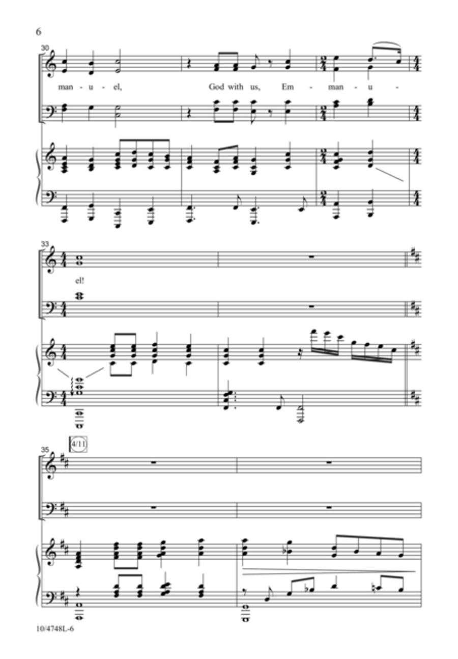 Sing Again the Christmas Story 4-Part scores gallery preview page 6