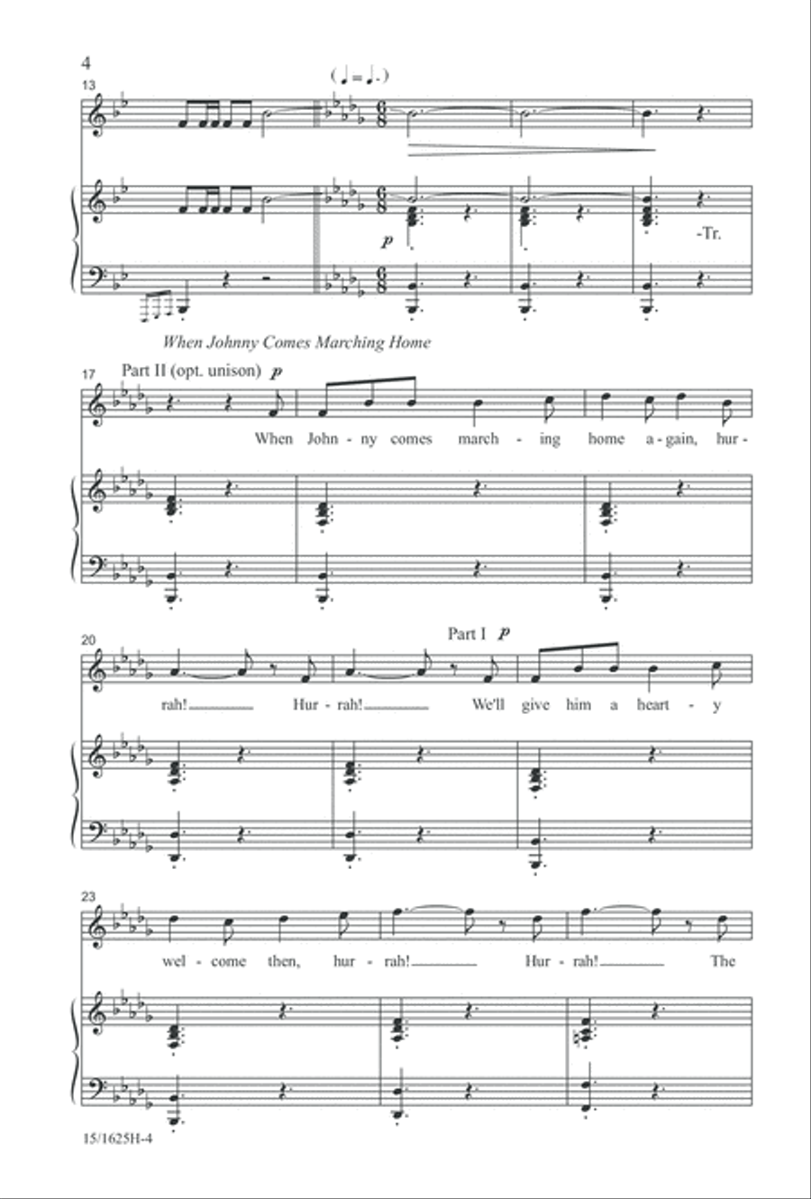 A Patriotic Salute A Patriotic Salute 2-Part scores gallery preview page 4
