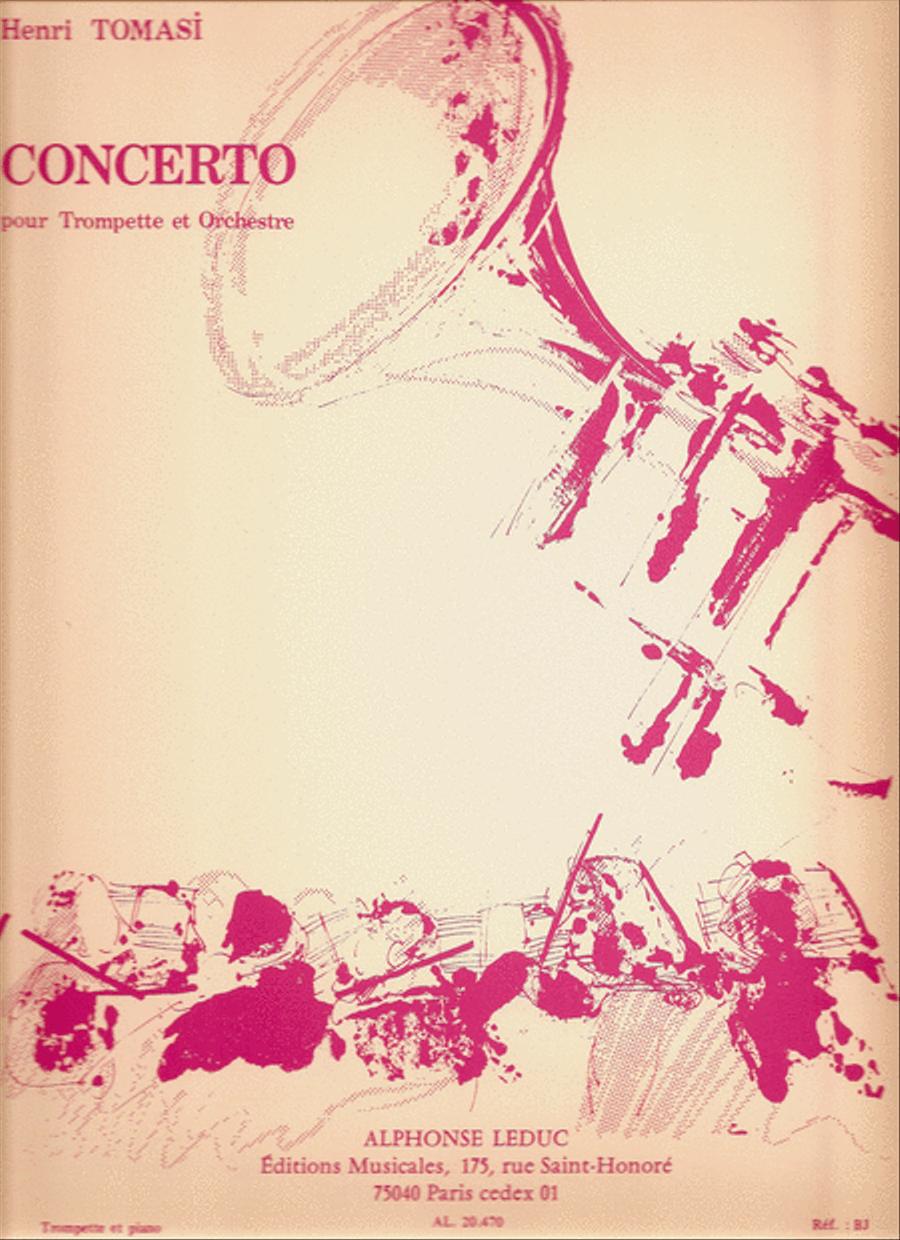 Concerto by Henri Tomasi - Trumpet Solo - Sheet Music | Sheet Concerto by Henri Tomasi - Trumpet Solo - Sheet Music | Sheet