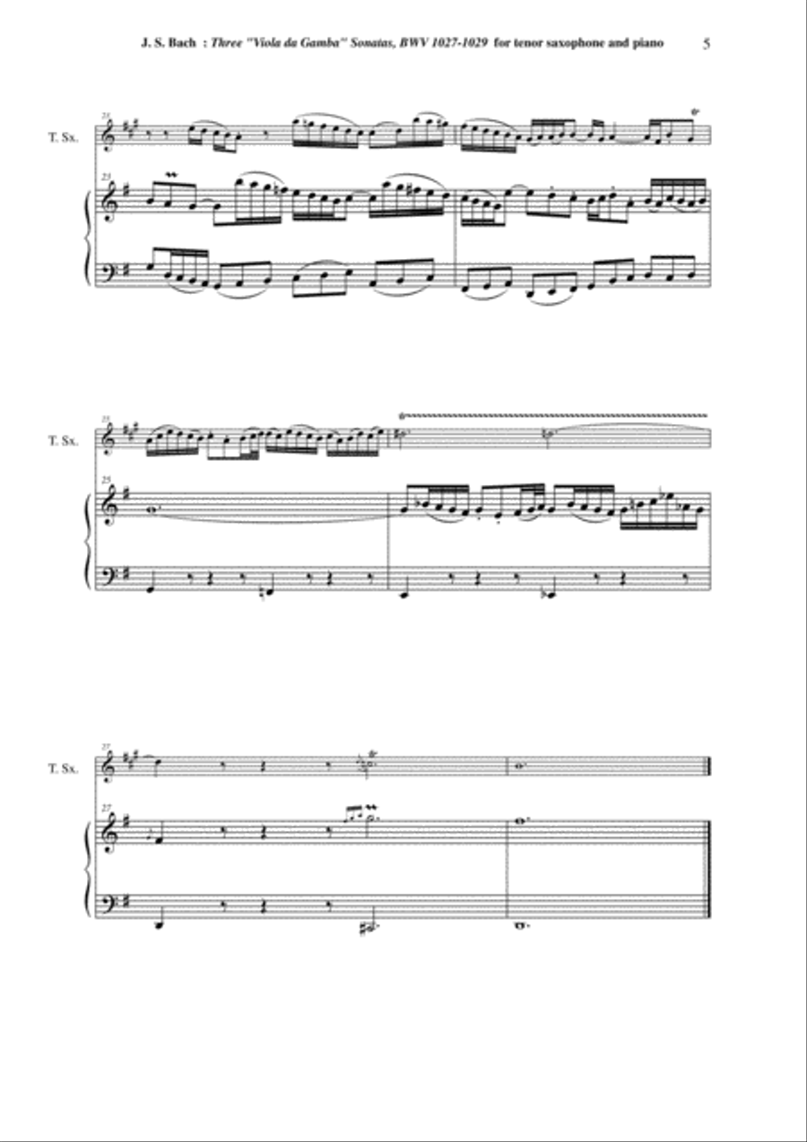 J. S. Bach: Three 