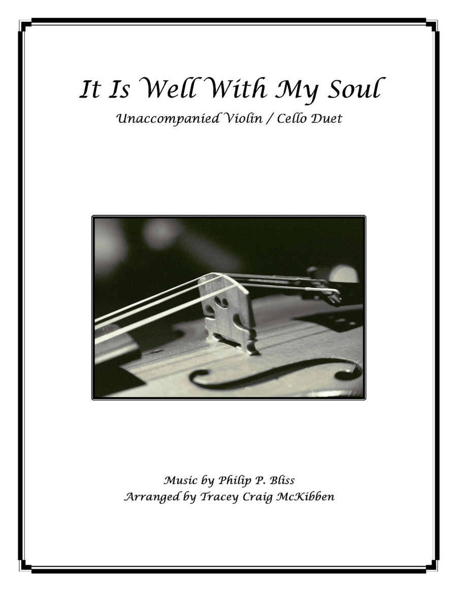 Book cover for It Is Well With My Soul (Violin/Cello Duet)