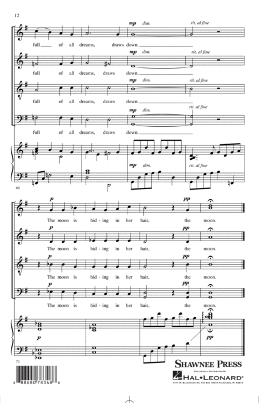 The Moon Is Hiding In Her Hair 4-Part scores gallery preview page 10