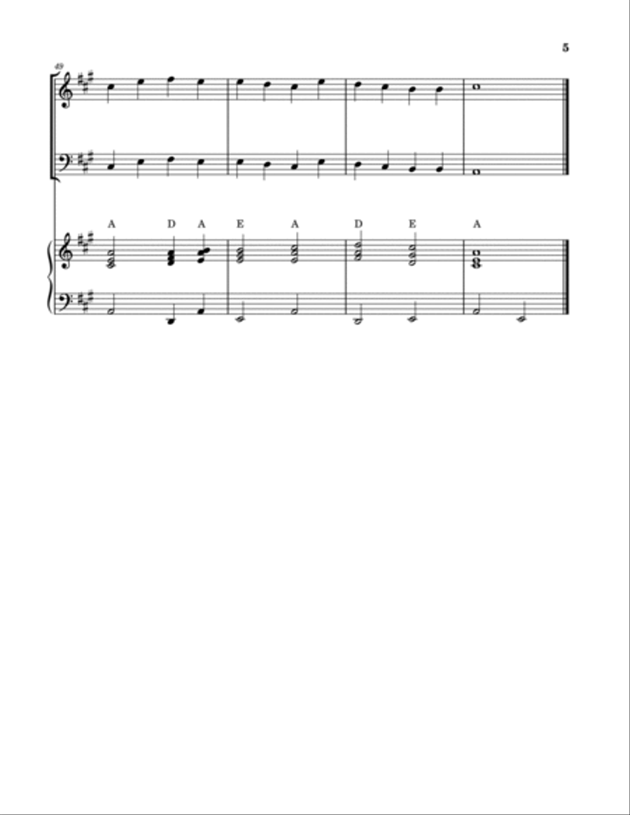 All Glory, Laud and Honor (Violin and Cello Duet with Piano) Piano Trio scores gallery preview page 5
