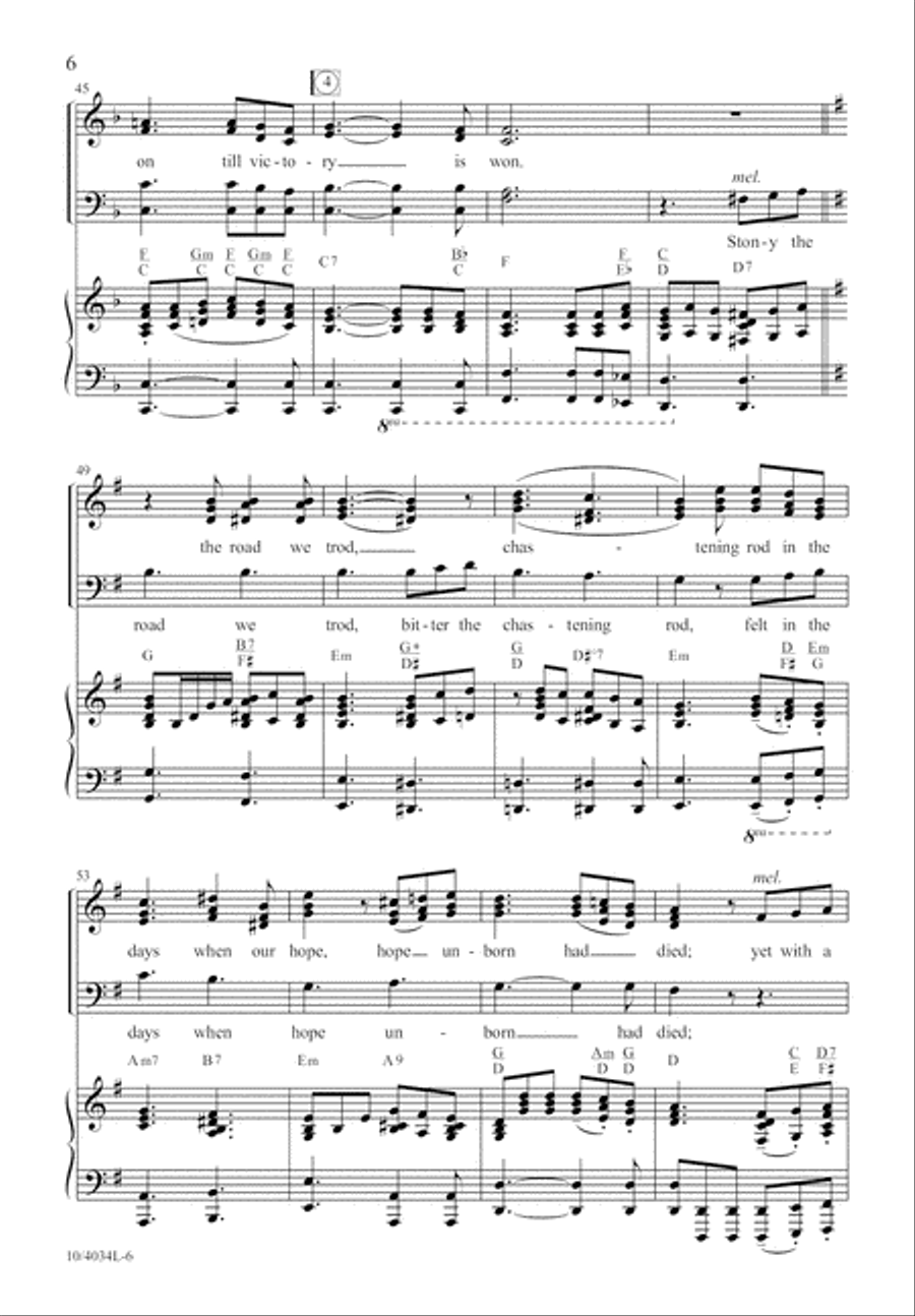 Lift Every Voice and Sing Divisi scores gallery preview page 6