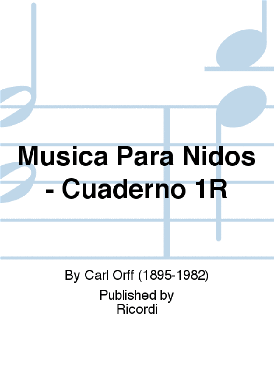 Musica Para Niðos - Cuaderno 1R School and Community scores gallery preview page 1