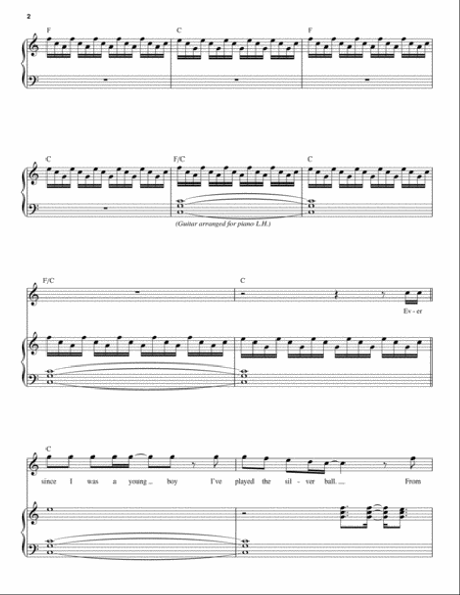 Pinball Wizard Piano scores gallery preview page 2