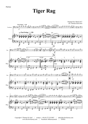 Tiger Rag - Jazz Classic - Piano and Trombone