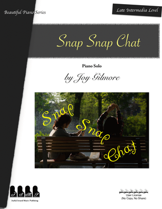 Book cover for Snap! Snap! Snap Chat! piano solo to teens.