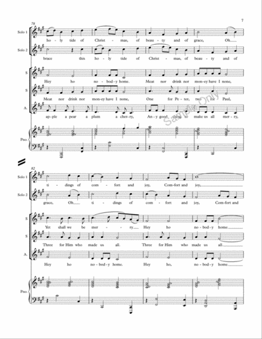 Hey Ho Nobody Home SSA scores gallery preview page 8