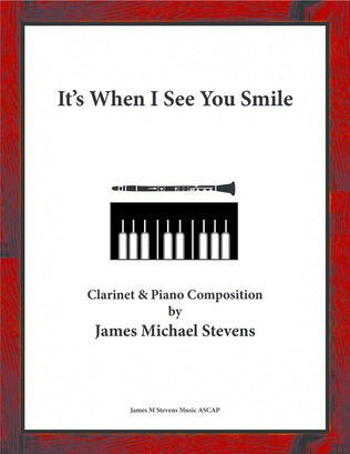 Book cover for It's When I See You Smile - Clarinet & Piano