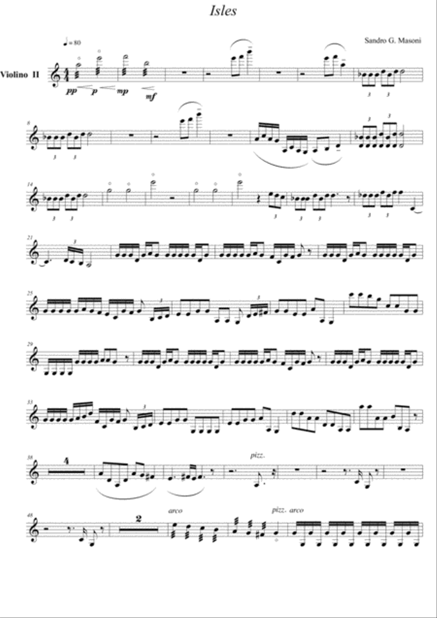 Isles (Violin II part)