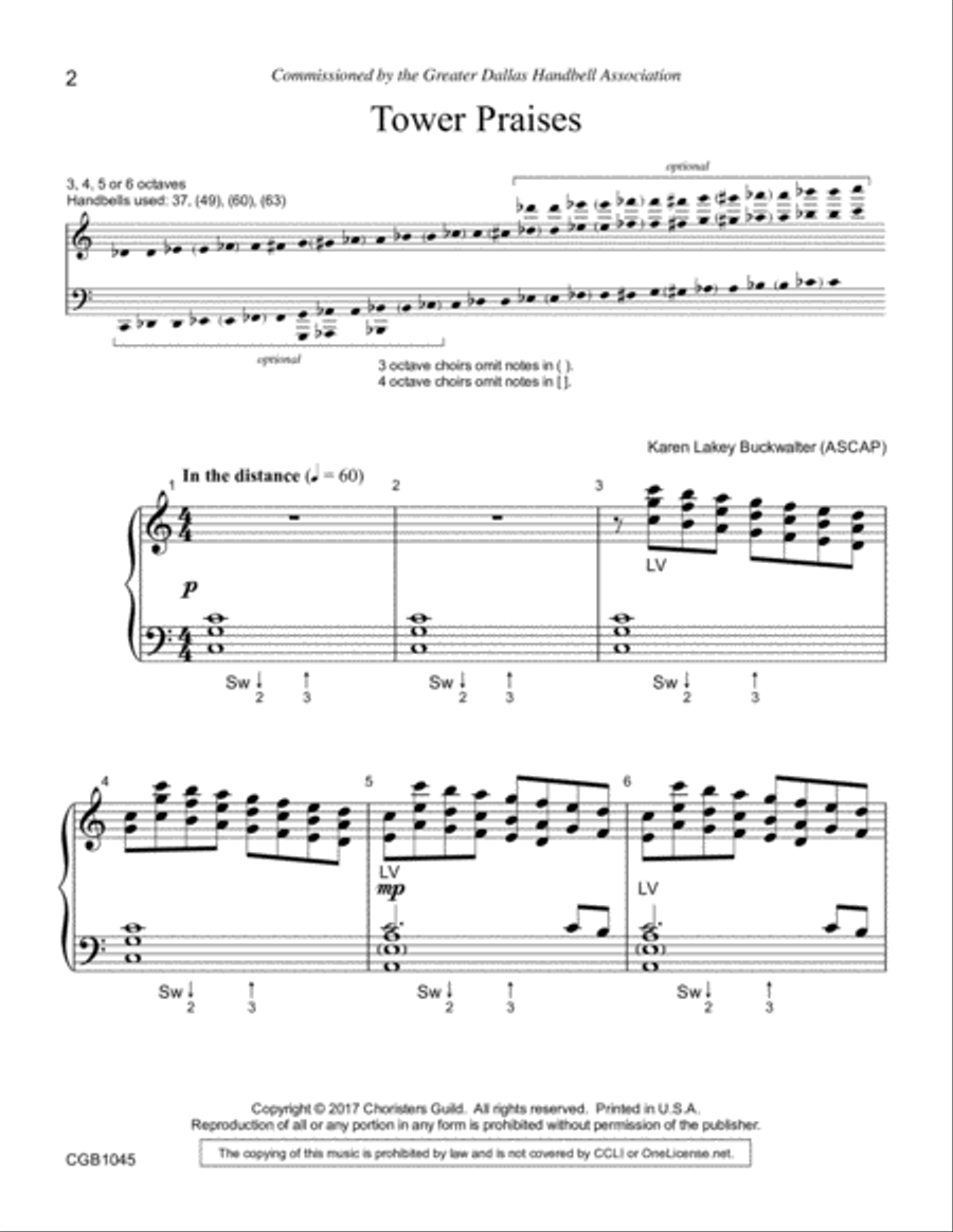 Tower Praises Handbell Choir scores gallery preview page 2